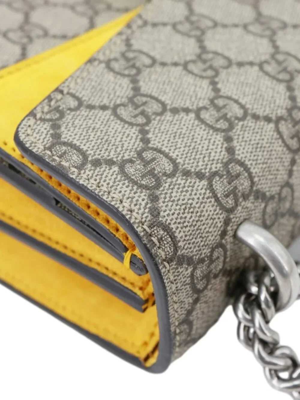 Gucci Dionysus Small GG Supreme Canvas Shoulder Bag Beige 400249